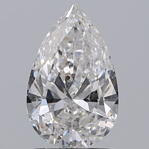 1.5 carat, D colour, SI2 clarity, Pear shape, Natural Diamond.