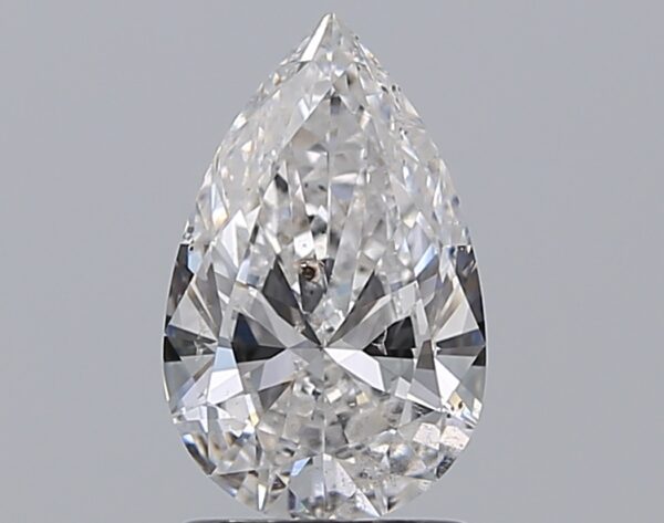 1.5 carat, D colour, SI2 clarity, Pear shape, Natural Diamond.