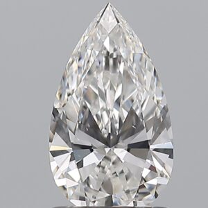 1 carat, F colour, VS2 clarity, Pear shape, Natural Diamond.
