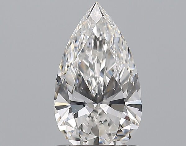 1 carat, F colour, VS2 clarity, Pear shape, Natural Diamond.