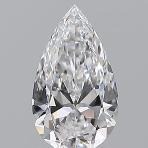 1 carat, D colour, IF clarity, Pear shape, Natural Diamond.
