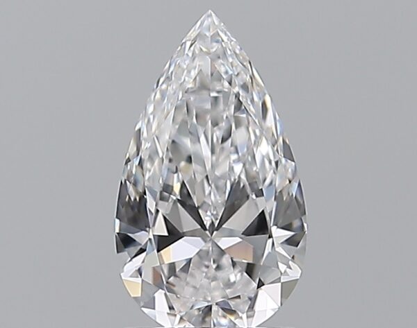 1 carat, D colour, IF clarity, Pear shape, Natural Diamond.