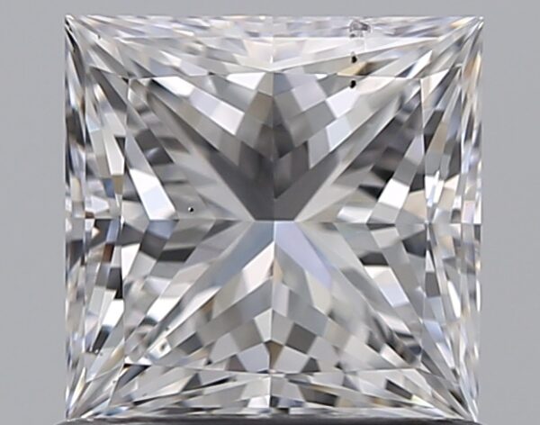 1 carat, D colour, SI2 clarity, Princess shape, Natural Diamond.