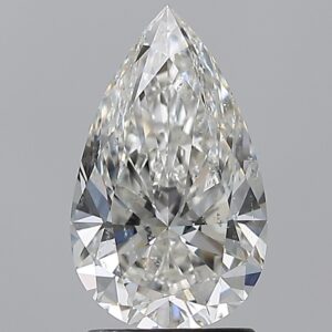 2.01 carat, H colour, SI2 clarity, Pear shape, Natural Diamond.