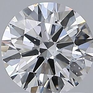 1.01 carat, D colour, SI2 clarity, Round shape, Natural Diamond.