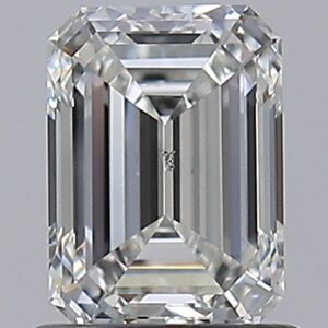 1.01 carat, H colour, SI2 clarity, Emerald shape, Natural Diamond.
