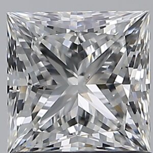 1.01 carat, G colour, SI2 clarity, Princess shape, Natural Diamond.