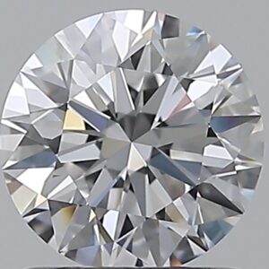 1.01 carat, D colour, VVS2 clarity, Round shape, Natural Diamond.