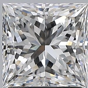 1.71 carat, G colour, VVS1 clarity, Princess shape, Natural Diamond.