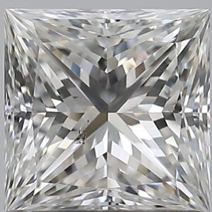 1.01 carat, G colour, SI1 clarity, Princess shape, Natural Diamond.
