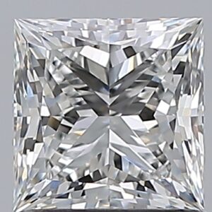 1.01 carat, G colour, VVS2 clarity, Princess shape, Natural Diamond.