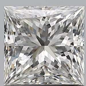 1.01 carat, H colour, SI2 clarity, Princess shape, Natural Diamond.