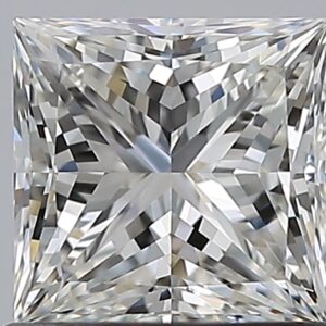 1.01 carat, H colour, VVS2 clarity, Princess shape, Natural Diamond.