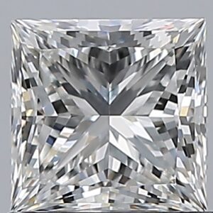 1.02 carat, F colour, VS1 clarity, Princess shape, Natural Diamond.