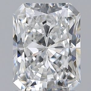 1.55 carat, D colour, VVS2 clarity, Radiant shape, Natural Diamond.