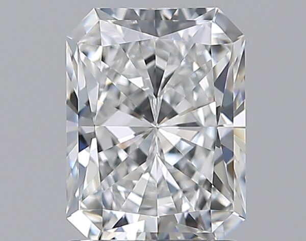 1.55 carat, D colour, VVS2 clarity, Radiant shape, Natural Diamond.