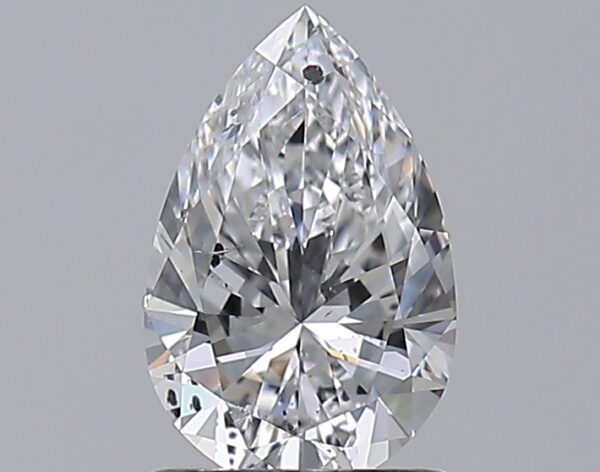 1.01 carat, D colour, SI2 clarity, Pear shape, Natural Diamond.