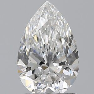 1.51 carat, E colour, SI2 clarity, Pear shape, Natural Diamond.