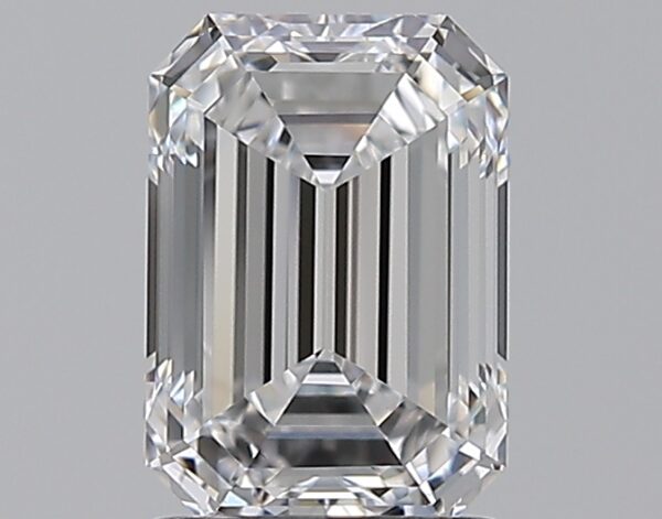 1.51 carat, D colour, VVS1 clarity, Emerald shape, Natural Diamond.