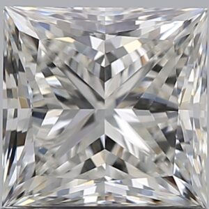 1 carat, H colour, VVS2 clarity, Princess shape, Natural Diamond.