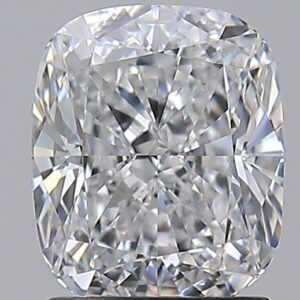 2.01 carat, D colour, VVS2 clarity, Cushion shape, Natural Diamond.