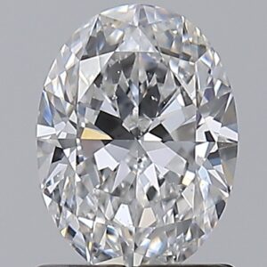 1 carat, D colour, SI1 clarity, Oval shape, Natural Diamond.
