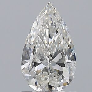 1 carat, G colour, SI2 clarity, Pear shape, Natural Diamond.