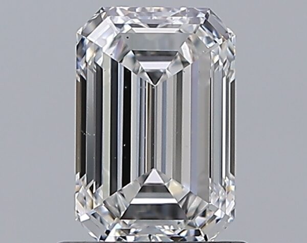 1.09 carat, E colour, VS2 clarity, Emerald shape, Natural Diamond.