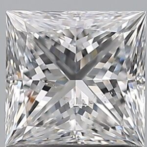 1.02 carat, E colour, SI2 clarity, Princess shape, Natural Diamond.