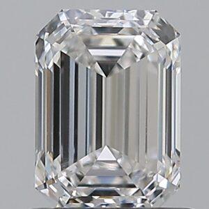 1.01 carat, E colour, VS2 clarity, Emerald shape, Natural Diamond.