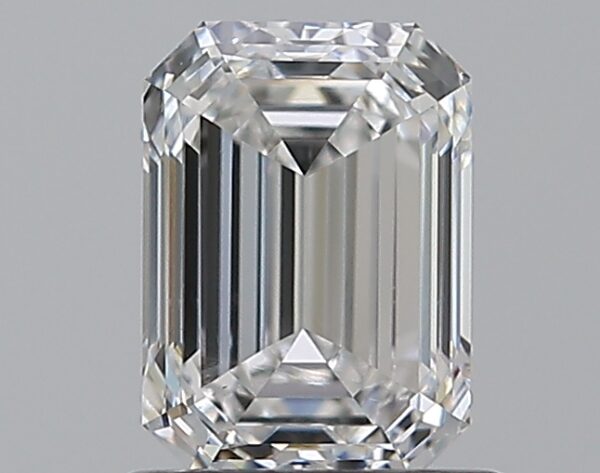 1.01 carat, E colour, VS2 clarity, Emerald shape, Natural Diamond.