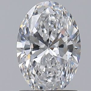 1.2 carat, D colour, SI1 clarity, Oval shape, Natural Diamond.
