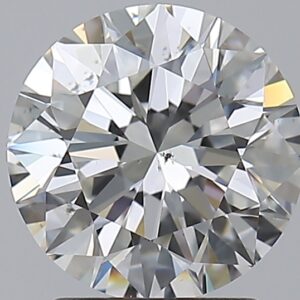 2.01 carat, G colour, SI1 clarity, Round shape, Natural Diamond.