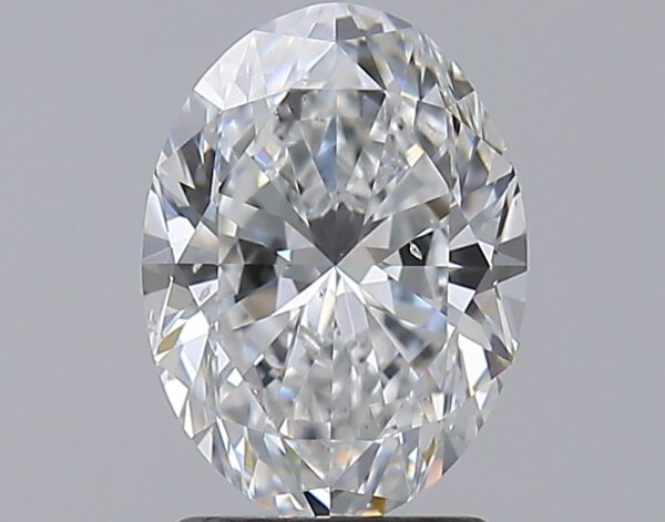 2.01 carat, D colour, SI1 clarity, Oval shape, Natural Diamond.