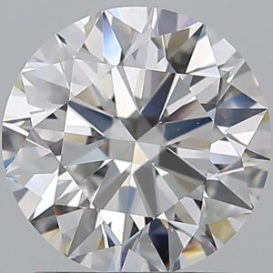 1.51 carat, E colour, VS2 clarity, Round shape, Natural Diamond.