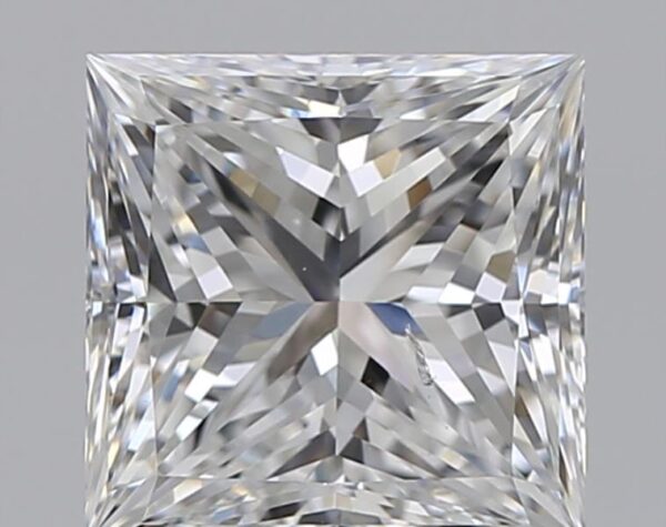 1.51 carat, F colour, SI2 clarity, Princess shape, Natural Diamond.