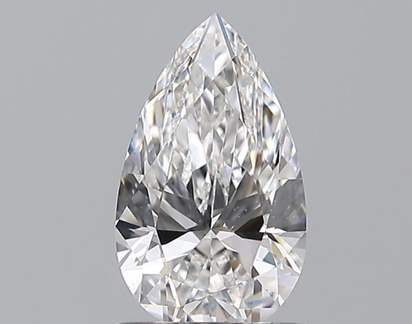 1 carat, E colour, VS2 clarity, Pear shape, Natural Diamond.