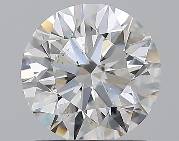 1.01 carat, F colour, SI2 clarity, Round shape, Natural Diamond.