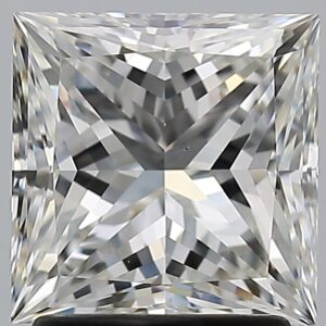 2.01 carat, H colour, VS1 clarity, Princess shape, Natural Diamond.