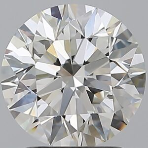 2.01 carat, H colour, VVS2 clarity, Round shape, Natural Diamond.