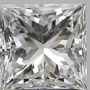 2 carat, H colour, VS2 clarity, Princess shape, Natural Diamond.