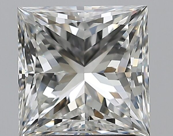 2 carat, H colour, VS2 clarity, Princess shape, Natural Diamond.