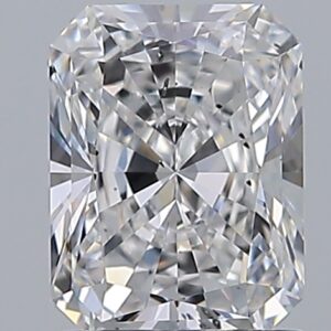 1.21 carat, D colour, SI2 clarity, Radiant shape, Natural Diamond.