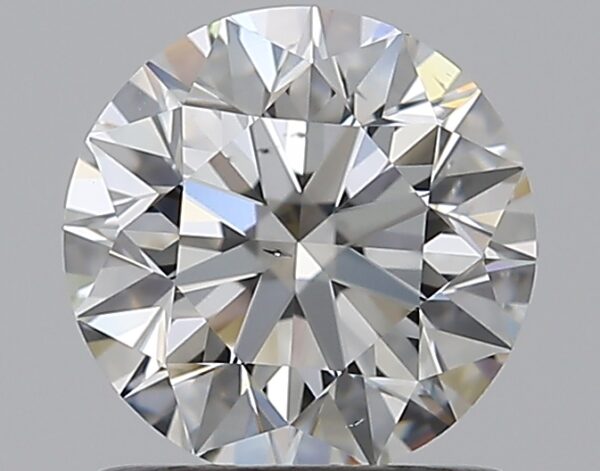 0.96 carat, G colour, SI1 clarity, Round shape, Natural Diamond.