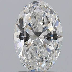 1.71 carat, F colour, VVS2 clarity, Oval shape, Natural Diamond.