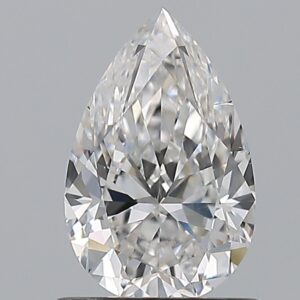 0.96 carat, E colour, SI2 clarity, Pear shape, Natural Diamond.