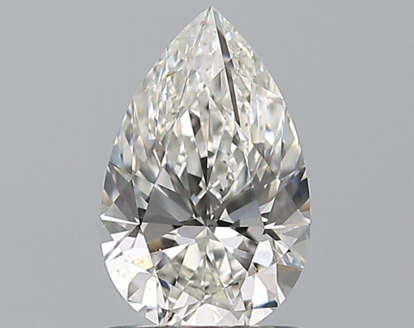1.01 carat, H colour, SI1 clarity, Pear shape, Natural Diamond.