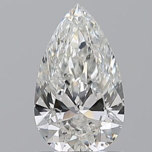 1 carat, G colour, SI2 clarity, Pear shape, Natural Diamond.