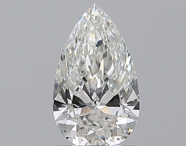 1 carat, G colour, SI2 clarity, Pear shape, Natural Diamond.