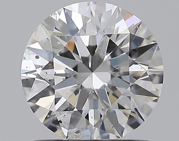 0.96 carat, D colour, SI2 clarity, Round shape, Natural Diamond.